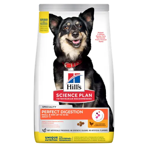 Hill's Science Plan Perfect Proteinhydrolysation Small & Mini Adult Hundefutter mit Huhn & braunem Reis