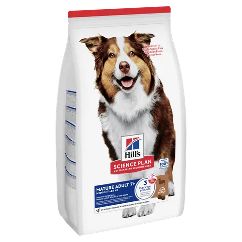 Hill's Science Plan Medium Mature Adult Hundefutter mit Lamm & Reis