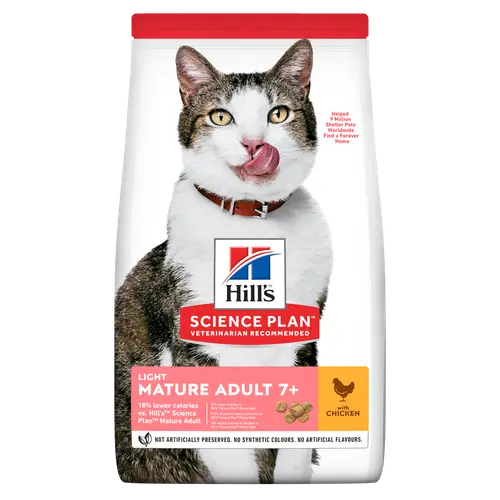 Hill's Science Plan Light Mature Adult Katzenfutter mit Huhn