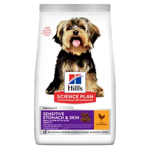 Hill's Science Plan Sensitive Stomach & Skin Small & Mini Adult Hundefutter mit Huhn