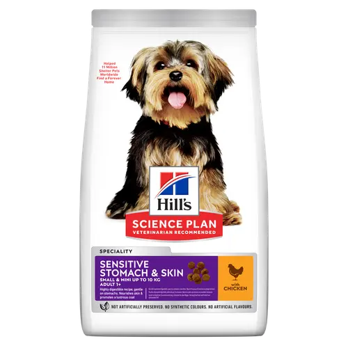 Hill's Science Plan Sensitive Stomach & Skin Small & Mini Adult Hundefutter mit Huhn