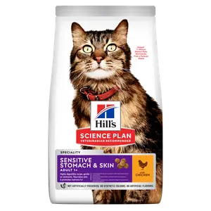 Hill's Science Plan Sensitive Stomach & Skin Adult Katzenfutter mit Huhn