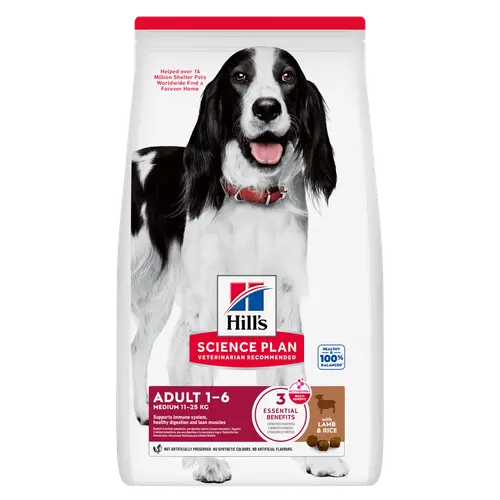 Hill's Science Plan Medium Adult Hundefutter mit Lamm & Reis