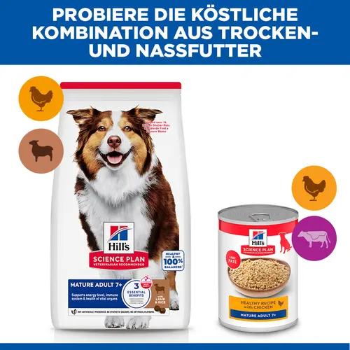 Hill's Science Plan Medium Mature Adult Hundefutter mit Lamm & Reis