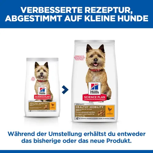 Hill's Science Plan Healthy Mobility Small & Mini Adult Hundefutter mit Huhn