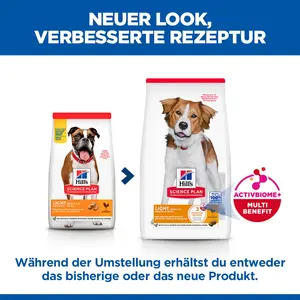 Hill's Science Plan Light Medium Adult Hundefutter mit Huhn