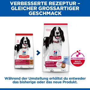 Hill's Science Plan Medium Adult Hundefutter mit Lamm & Reis