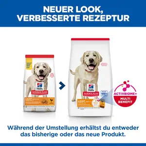 Hill's Science Plan Light Large Breed Adult Hundefutter mit Huhn