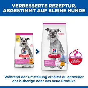 Hill's Science Plan Light Small & Mini Mature Adult Hundefutter mit Huhn