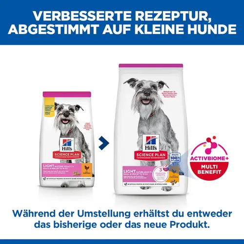 Hill's Science Plan Light Small & Mini Mature Adult Hundefutter mit Huhn