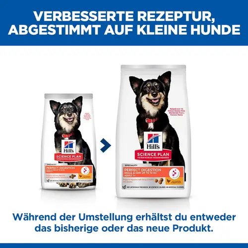 Hill's Science Plan Perfect Proteinhydrolysation Small & Mini Adult Hundefutter mit Huhn & braunem Reis