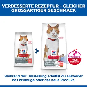 Hill's Science Plan Sterilised Adult Katzenfutter mit Lachs