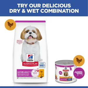 Hill's Science Plan Small & Mini Mature Adult 7+ Hundefutter mit Huhn