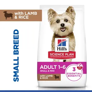 Hill's Science Plan Small & Mini Adult Hundefutter mit Lamm & Reis