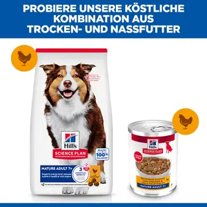 Hill's Science Plan Mature Adult Ragout für Hunde mit Huhn und zugefügtem Gemüse