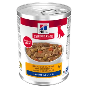 Hill's Science Plan Mature Adult Ragout für Hunde mit Huhn und zugefügtem Gemüse