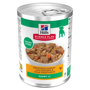 Hill's Science Plan Puppy Ragout für Welpen mit Huhn und zugefügtem Gemüse