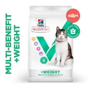 Hill's Vet Essentials MULTI-BENEFIT + Weight Young Adult Katzenfutter mit Lachs