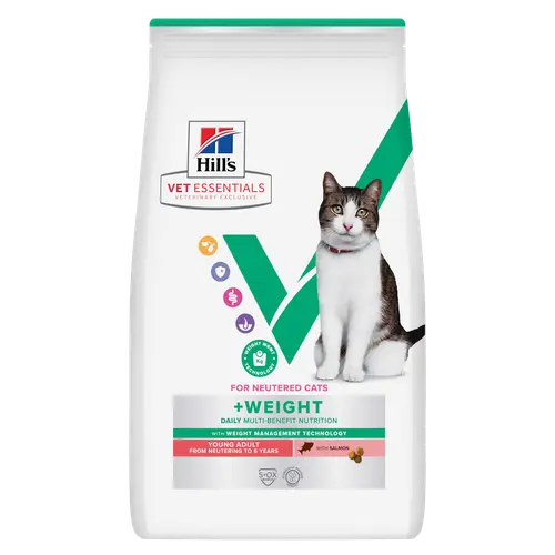 Hill's Vet Essentials MULTI-BENEFIT + Weight Young Adult Katzenfutter mit Lachs