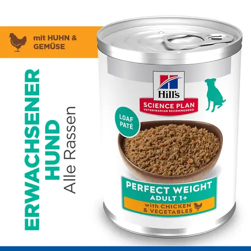 Hill's Science Plan Perfect Weight Adult Hudefutter mit Huhn und Gemüse