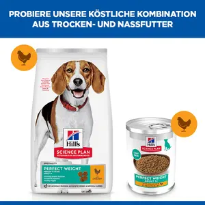 Hill's Science Plan Perfect Weight Adult Hudefutter mit Huhn und Gemüse