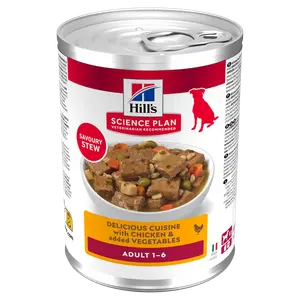 Hill's Science Plan Adult Ragout für Hunde mit Huhn und zugefügtem Gemüse