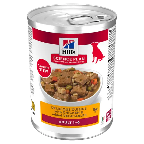 Hill's Science Plan Adult Ragout für Hunde mit Huhn und zugefügtem Gemüse