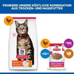 Hill's Science Plan Adult Katzenfutter mit Rind