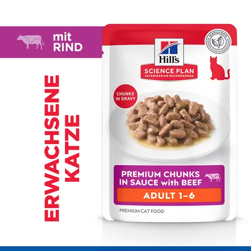 Hill's Science Plan Adult Katzenfutter mit Rind