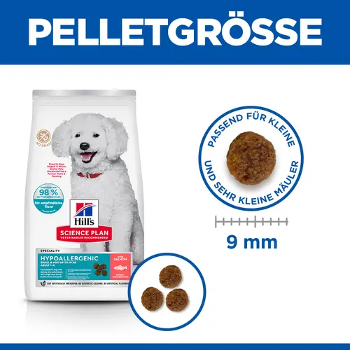 Hill's Science Plan Hypoallergenic Small & Mini Adult Hundefutter mit Lachs
