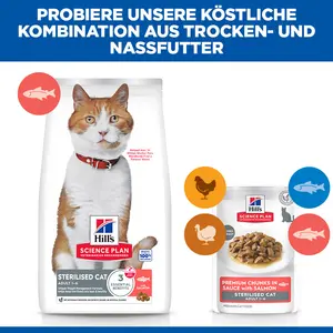 Hill's Science Plan Sterilised Adult Katzenfutter mit Lachs