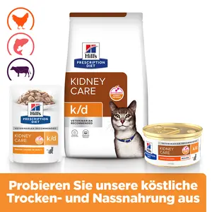 Hill's Prescription Diet k/d Katzenfutter mit Huhn