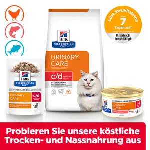 Hill's Prescription Diet c/d Multicare Stress Katzenfutter mit Lachs