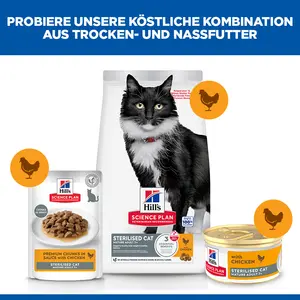 Hill's Science Plan Sterilised Mature Adult Katzenfutter mit Huhn