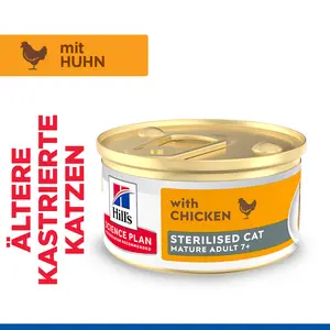 Hill's Science Plan Sterilised Mature Adult Katzenfutter mit Huhn