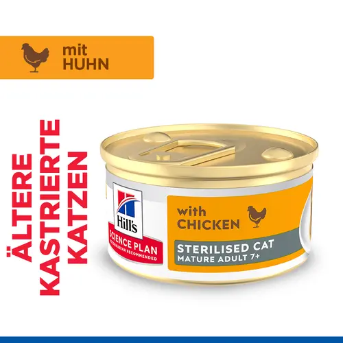 Hill's Science Plan Sterilised Mature Adult Katzenfutter mit Huhn