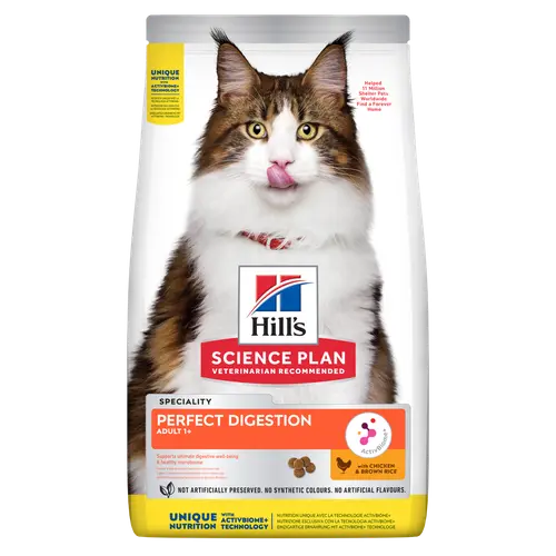 Hill's Science Plan Perfect Digestion Adult Katzenfutter mit Huhn & braunem Reis