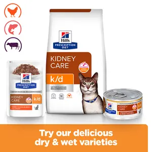 Hill's Prescription Diet k/d Cat Food with Chicken