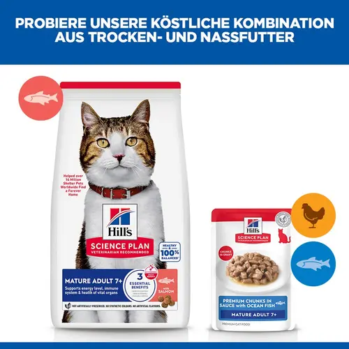 Hill's Science Plan Mature Adult Katzenfutter mit Meeresfisch