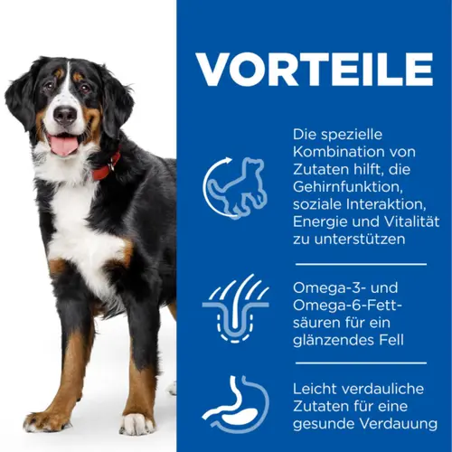 Hill's Science Plan Senior Vitality Large Breed Mature Adult Hundefutter mit Huhn & Reis