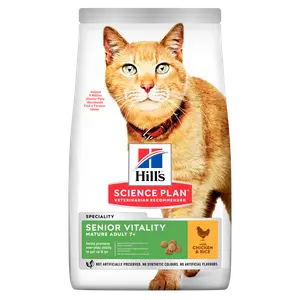 Hill's Science Plan Senior Vitality Mature Adult Katzenfutter mit Huhn & Reis
