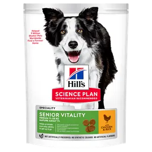 Hill's Science Plan Senior Vitality Medium Mature Adult Hundefutter mit Huhn & Reis